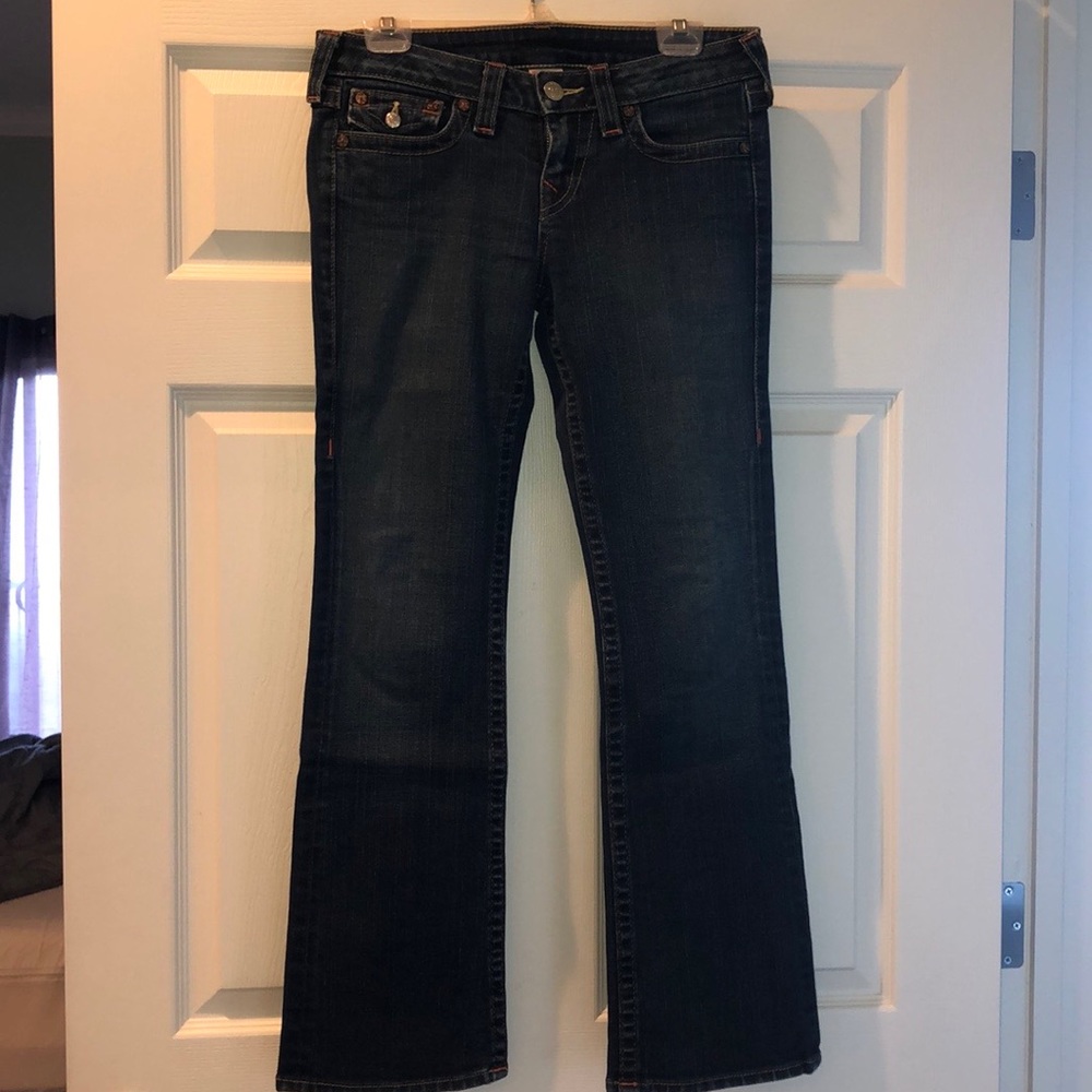 True Religion bootcut dark wash stretch jeans